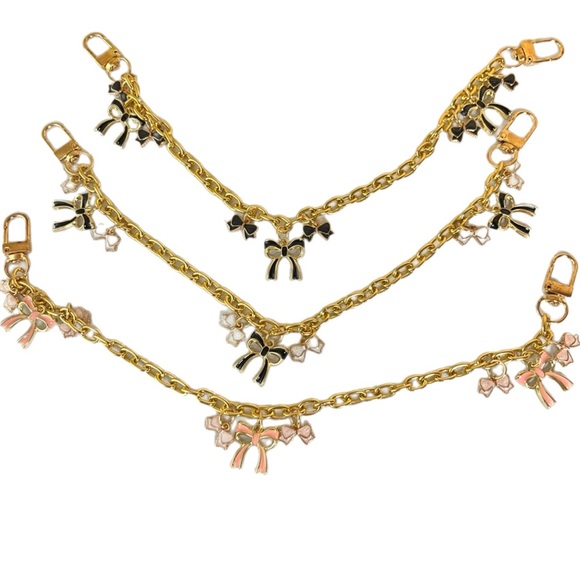 Accessories - BUY IT NOW Gold Bow Purse Chain Charm Buyers Choice